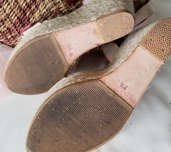 ❤HP❤ Pour La Victoire Jaclyn Pink Wedge Espadrille - Picture 7 of 8